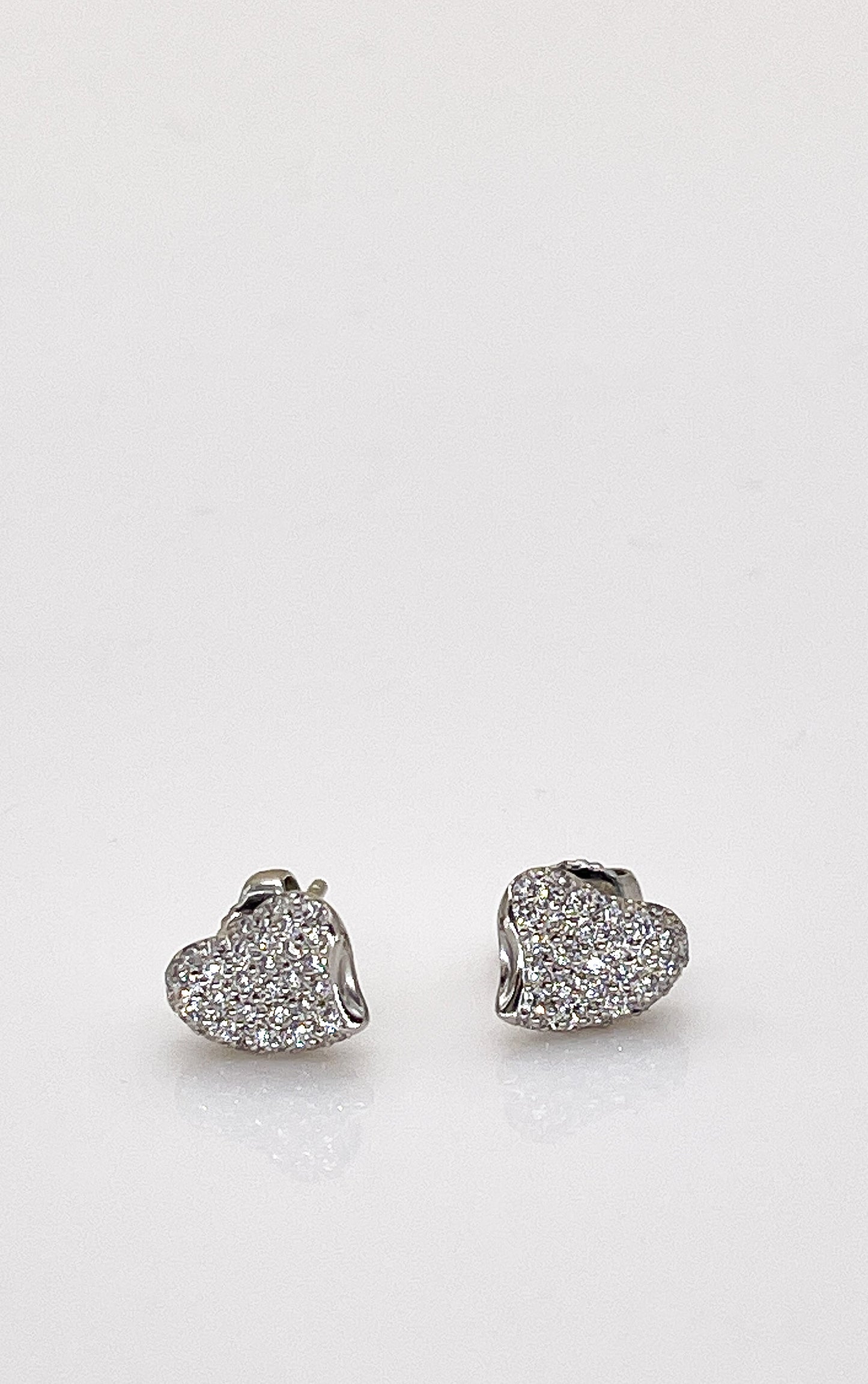 Tiffany & Co Vintage Elsa Peretti Full Heart Diamond Earrings - Premium Earrings from All The Best Vintage - Just $3600! Shop now at All The Best Vintage