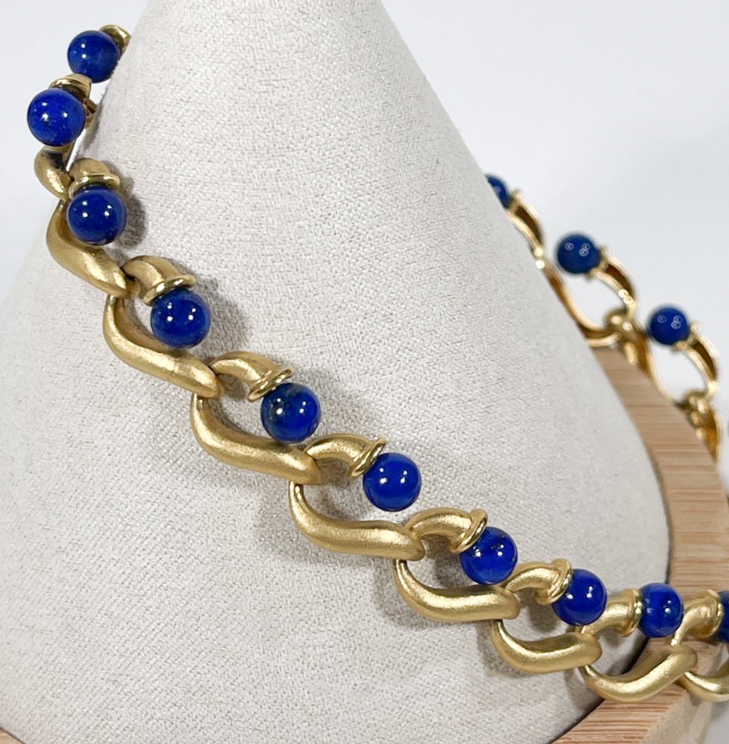 Stunning Vintage 18K Gold and Lapis Necklace - Premium necklace from All The Best Vintage - Just $8950! Shop now at All The Best Vintage