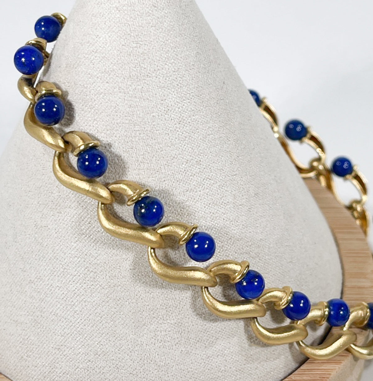 Stunning Vintage 18K Gold and Lapis Necklace - Premium necklace from All The Best Vintage - Just $8950! Shop now at All The Best Vintage