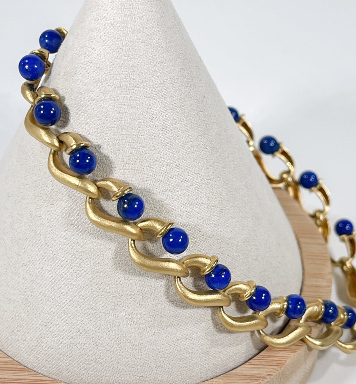Stunning Vintage 18K Gold and Lapis Necklace - Premium necklace from All The Best Vintage - Just $8950! Shop now at All The Best Vintage