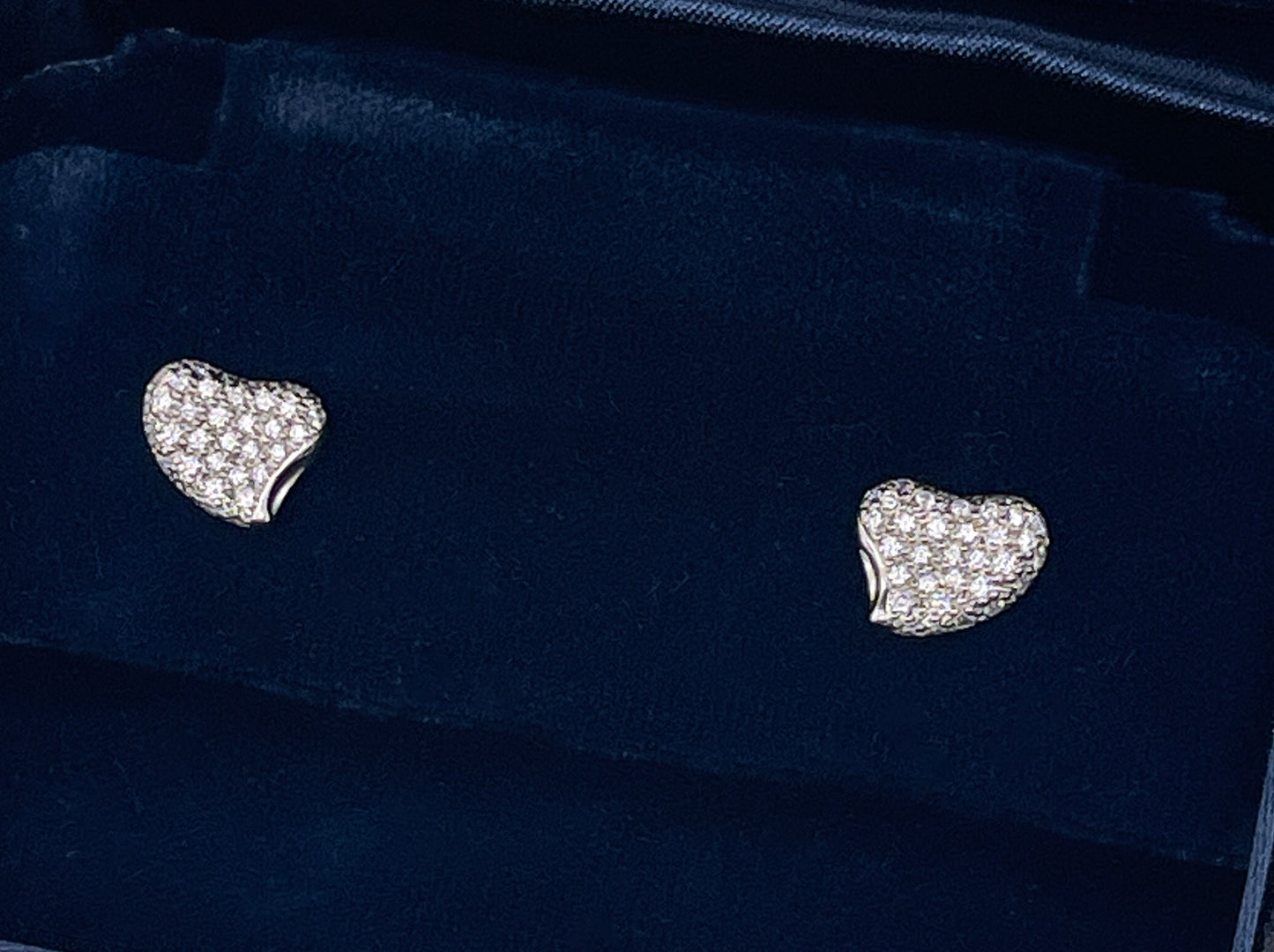 Tiffany & Co Vintage Elsa Peretti Full Heart Diamond Earrings - Premium Earrings from All The Best Vintage - Just $3600! Shop now at All The Best Vintage