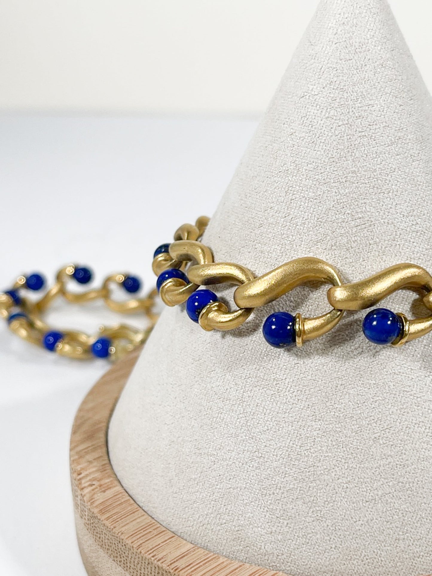 Stunning Vintage 18K Gold and Lapis Necklace - Premium necklace from All The Best Vintage - Just $8950! Shop now at All The Best Vintage