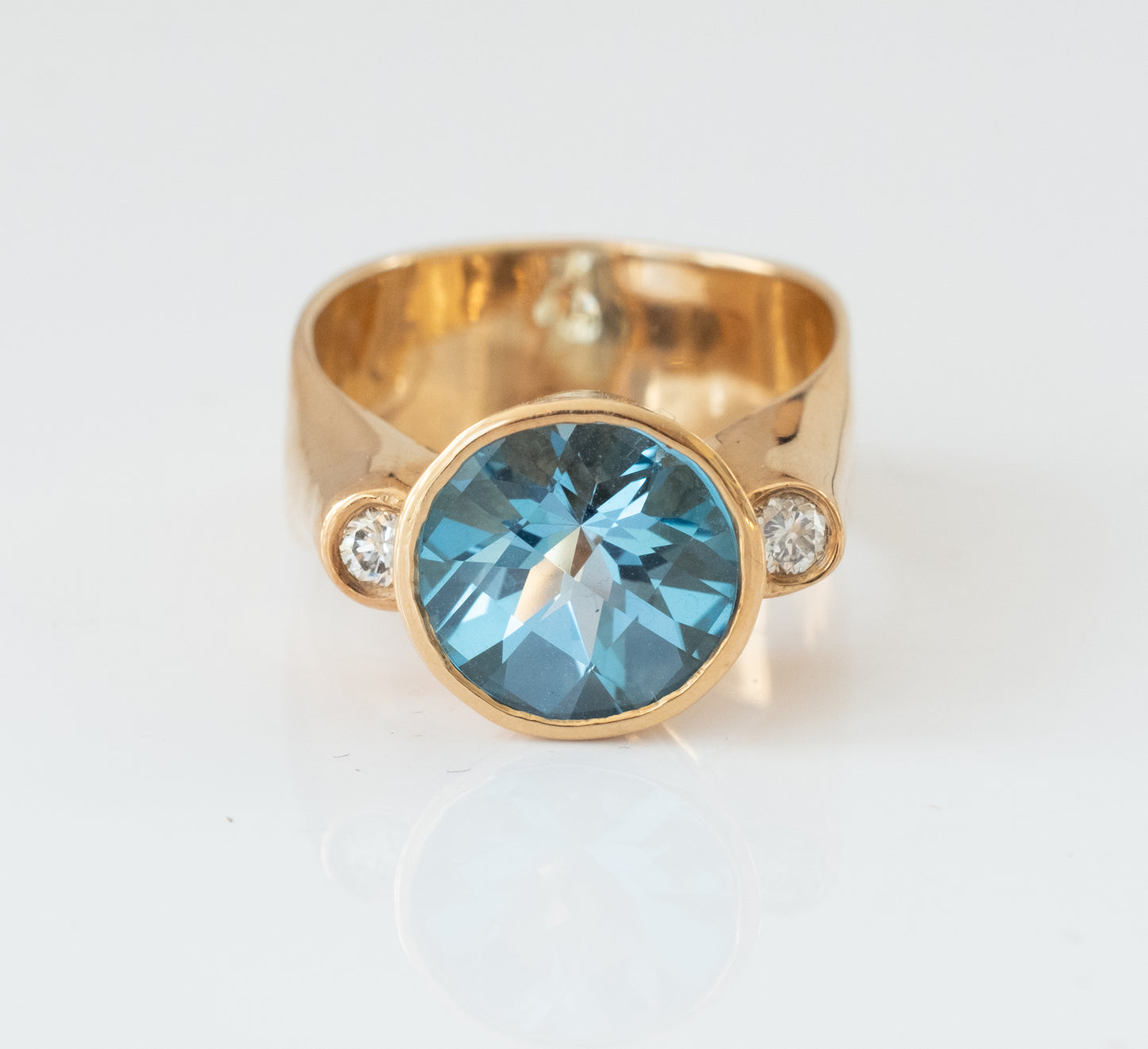 Vintage OOAK Artisan Blue Topaz Ring - Premium from All The Best Vintage - Just $995! Shop now at All The Best Vintage
