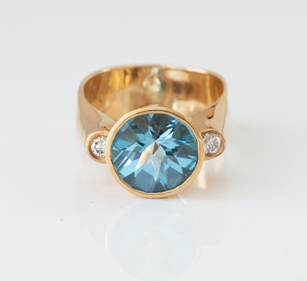 Vintage OOAK Artisan Blue Topaz Ring - Premium from All The Best Vintage - Just $995! Shop now at All The Best Vintage