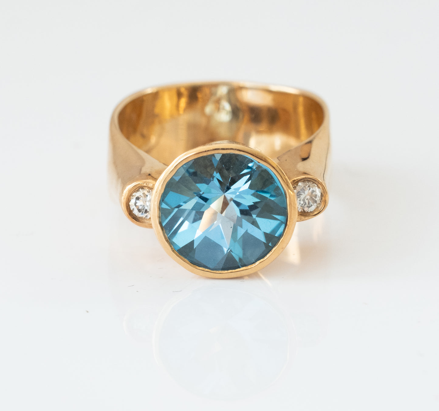 Vintage OOAK Artisan Blue Topaz Ring - Premium from All The Best Vintage - Just $995! Shop now at All The Best Vintage