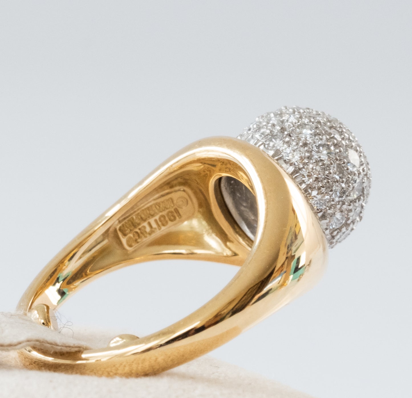 HOLD for DR Tiffany & Co Paloma Picasso Vintage Diamond Ball Ring 18K - Premium Ring from All The Best Vintage - Just $5495! Shop now at All The Best Vintage