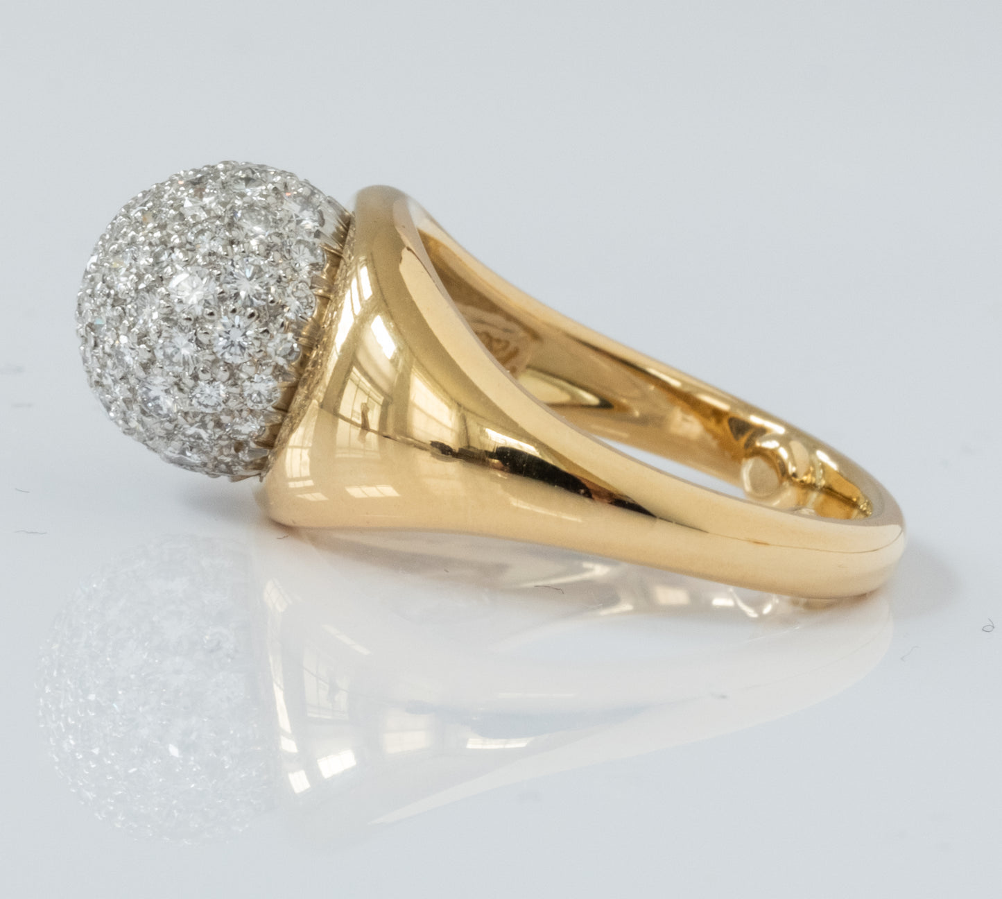 HOLD for DR Tiffany & Co Paloma Picasso Vintage Diamond Ball Ring 18K - Premium Ring from All The Best Vintage - Just $5495! Shop now at All The Best Vintage