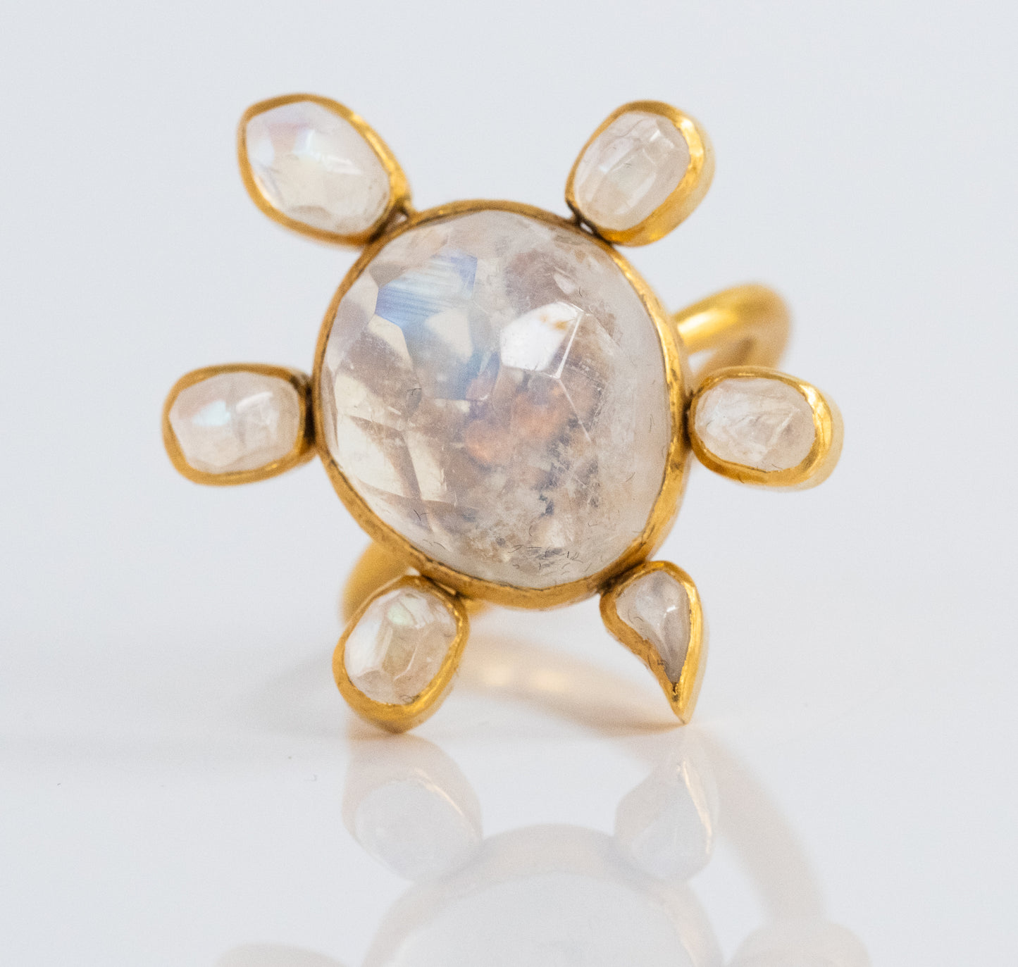 Brilliant 22K Gold Moonstone Ring - One of a Kind! - Premium Ring from All The Best Vintage - Just $2850! Shop now at All The Best Vintage