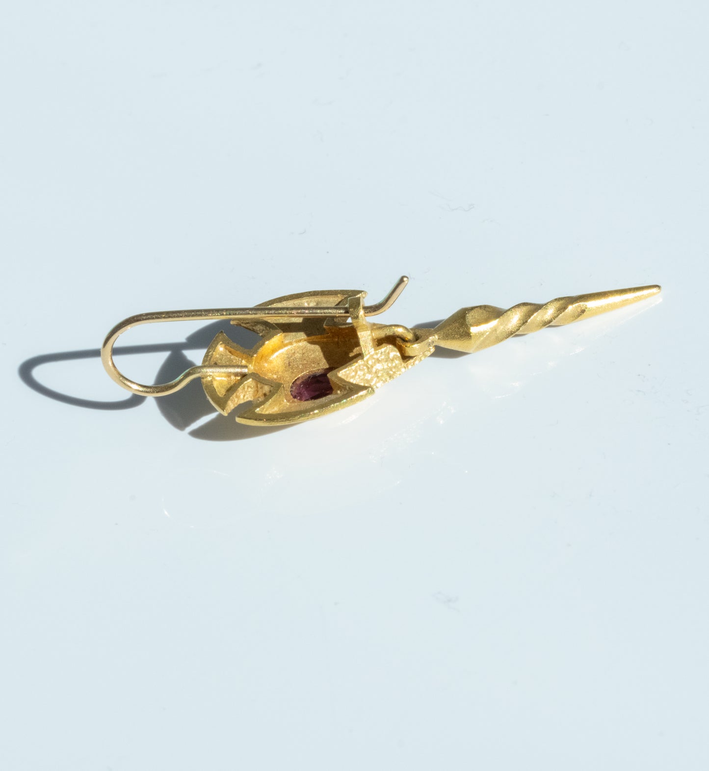 18K Gold Tourmaline Drop Earrings - Premium Earrings from All The Best Vintage - Just $2395! Shop now at All The Best Vintage