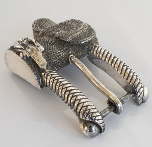 Vintage Sterling Kieselstein Cord Retriever Dog Belt Buckle - Premium Belt Buckle from All The Best Vintage - Just $695! Shop now at All The Best Vintage