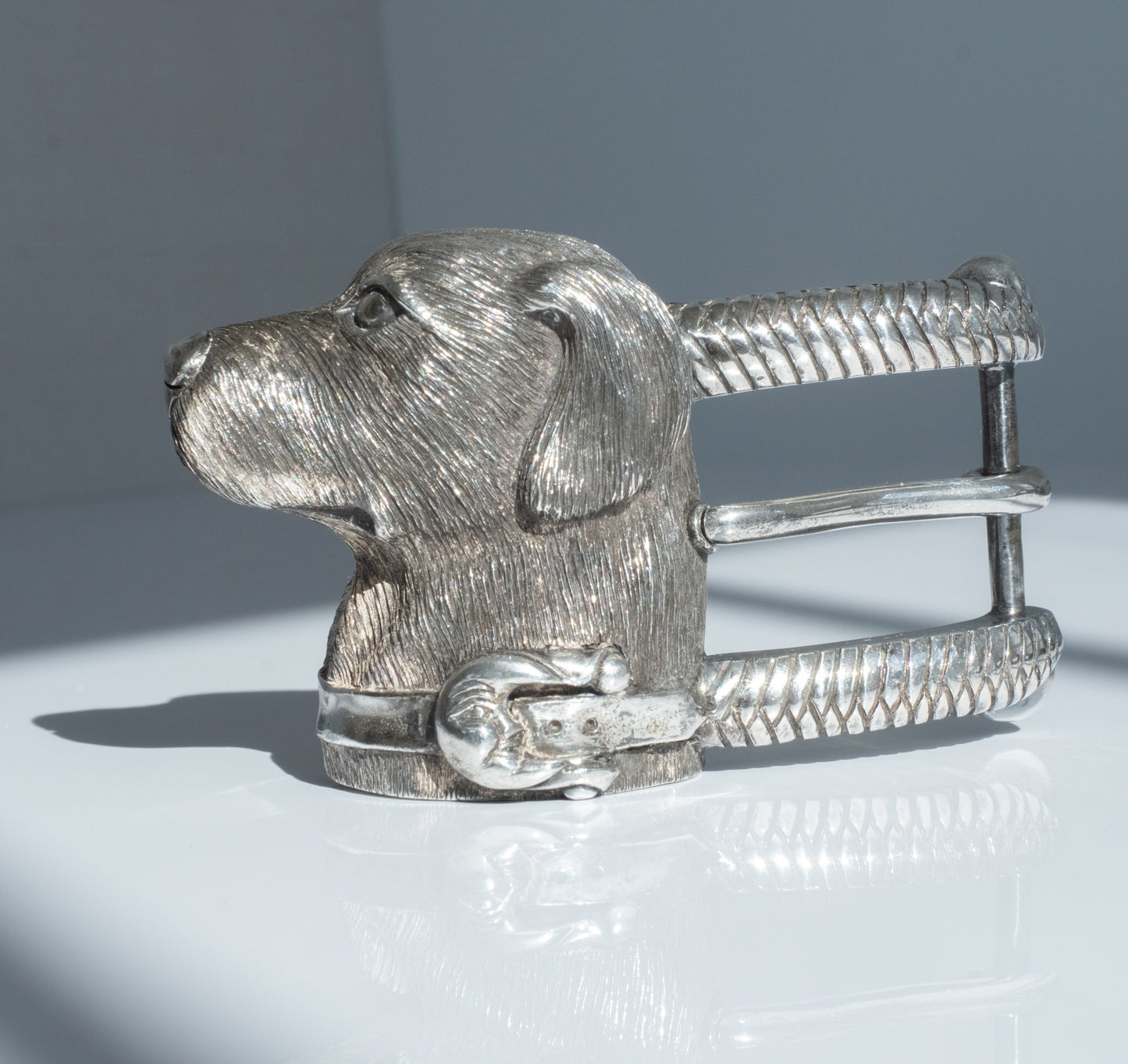Vintage Sterling Kieselstein Cord Retriever Dog Belt Buckle - Premium Belt Buckle from All The Best Vintage - Just $695! Shop now at All The Best Vintage