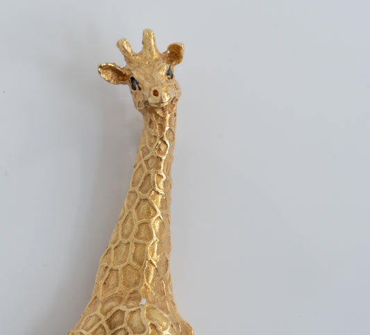 ON HOLD for MD. Vintage Tiffany & Co 18K Giraffe Pin - Rare Find - Premium Brooch from All The Best Vintage - Just $1! Shop now at All The Best Vintage
