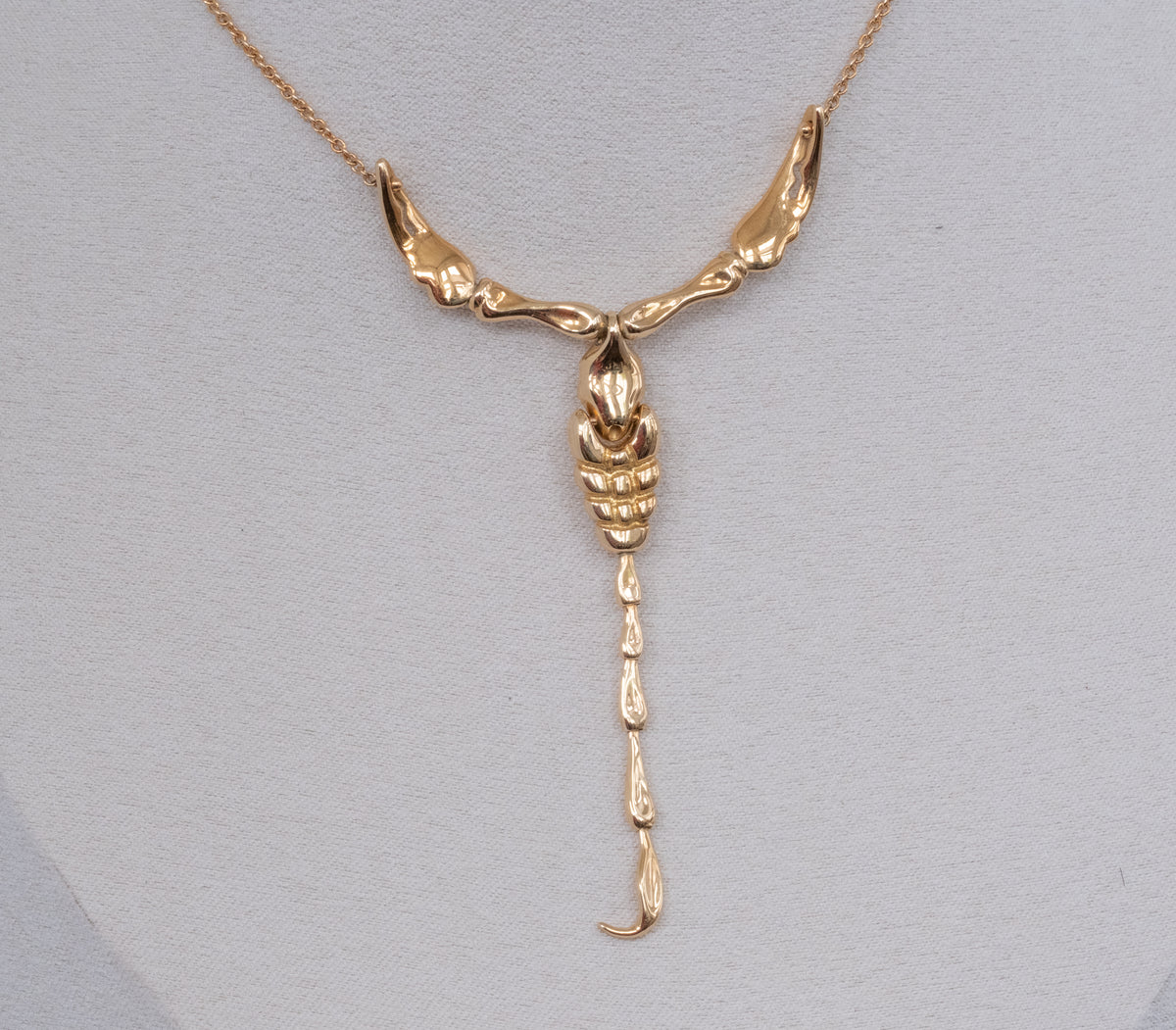 Tiffany & Co 18K Gold Elsa Peretti Scorpion Necklace - Premium necklace from All The Best Vintage - Just $4400! Shop now at All The Best Vintage