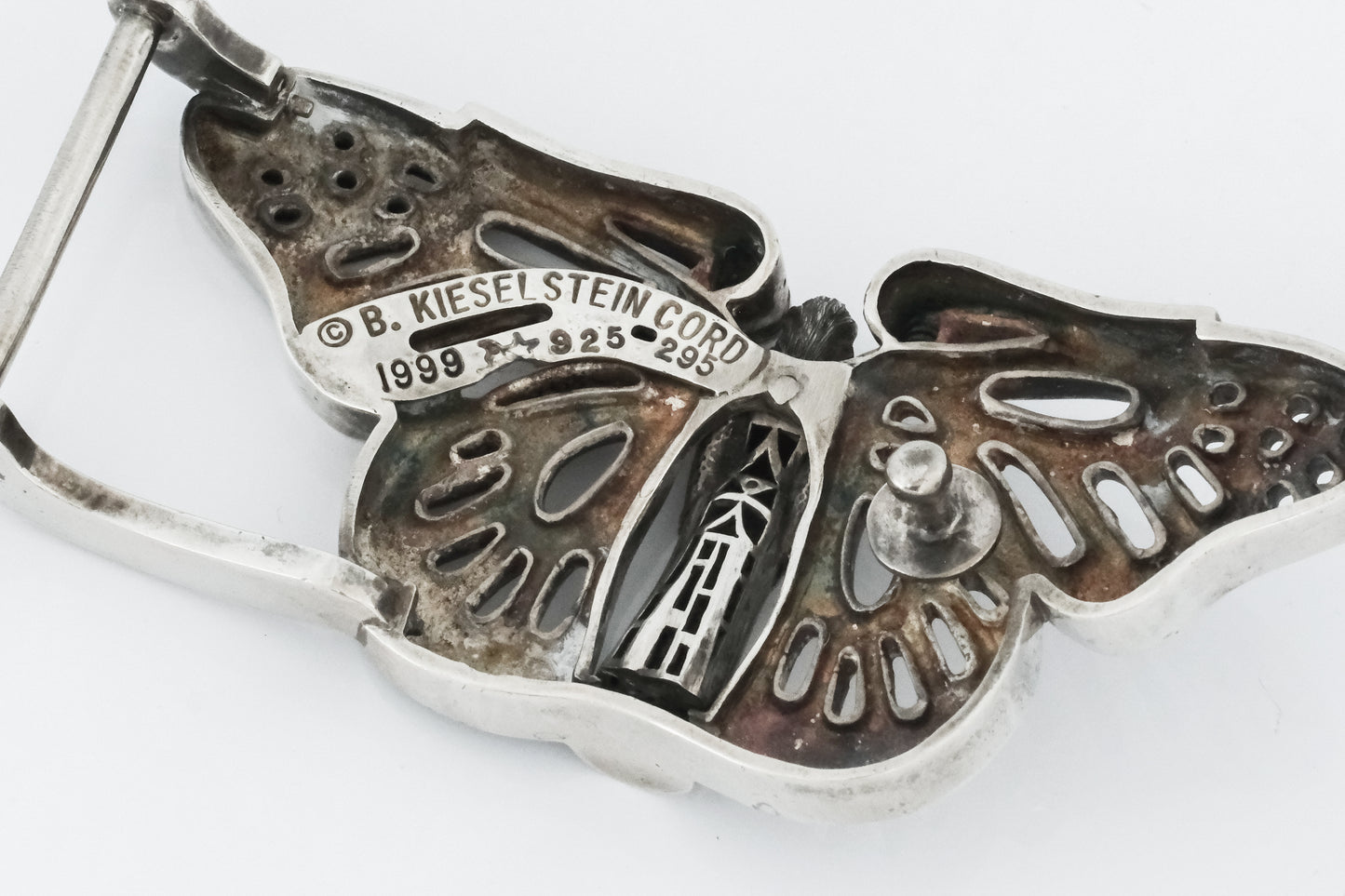 Large Vintage Kieselstein Butterfly Fairy Belt Buckle - Premium Belt Buckle from All The Best Vintage - Just $1295! Shop now at All The Best Vintage