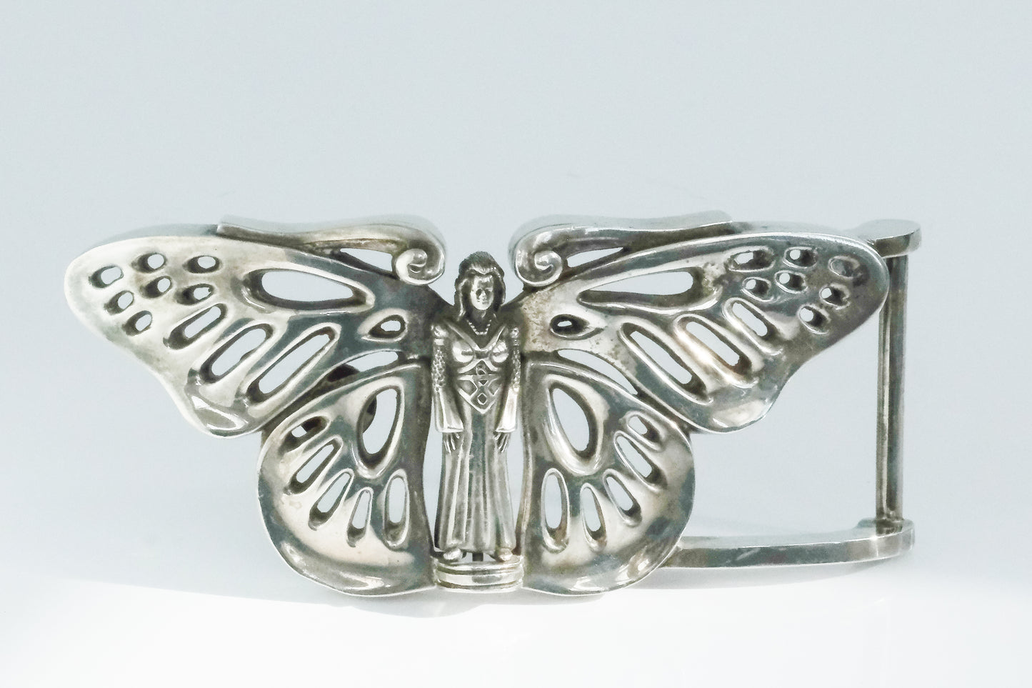 Large Vintage Kieselstein Butterfly Fairy Belt Buckle - Premium Belt Buckle from All The Best Vintage - Just $1295! Shop now at All The Best Vintage