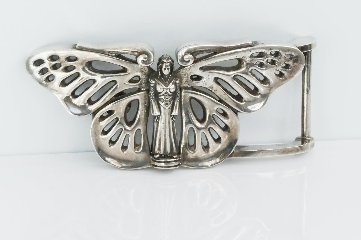 Large Vintage Kieselstein Butterfly Fairy Belt Buckle - Premium Belt Buckle from All The Best Vintage - Just $1295! Shop now at All The Best Vintage