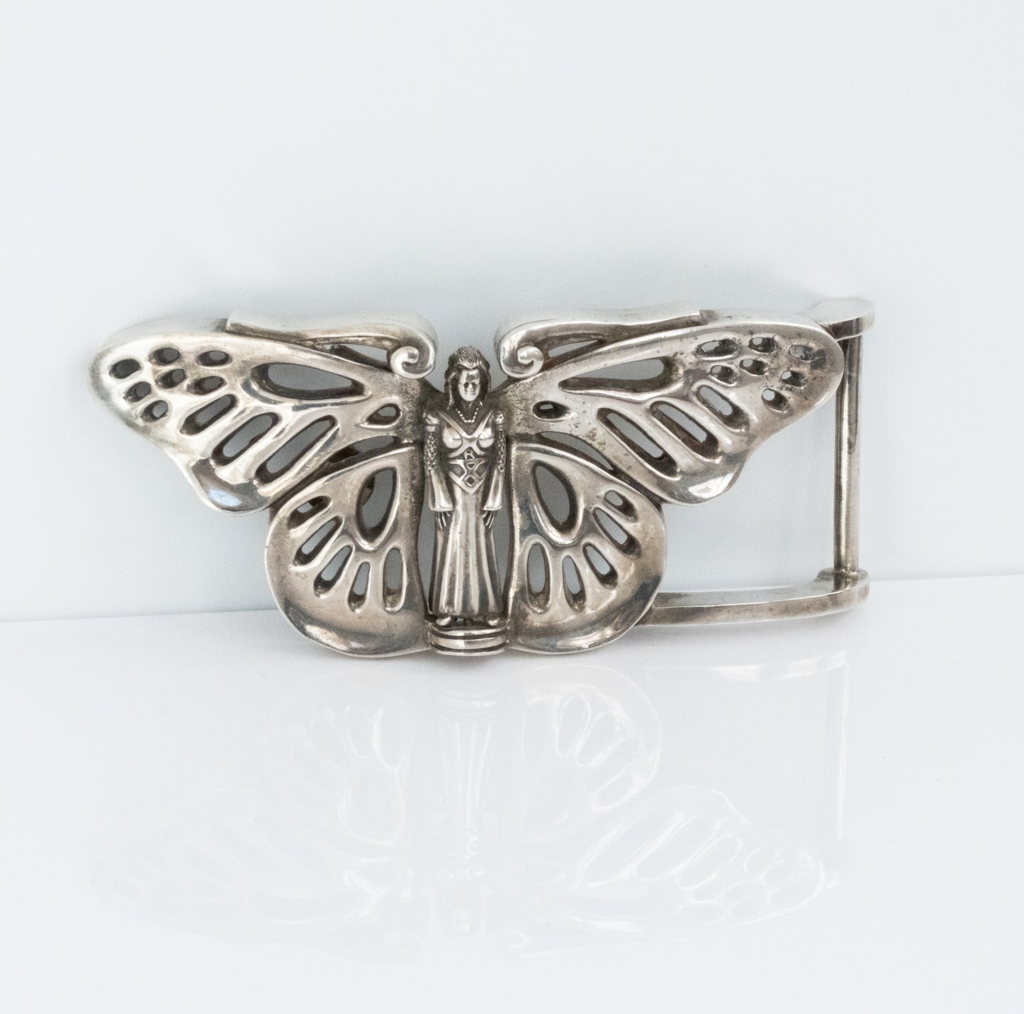 Large Vintage Kieselstein Butterfly Fairy Belt Buckle - Premium Belt Buckle from All The Best Vintage - Just $1295! Shop now at All The Best Vintage
