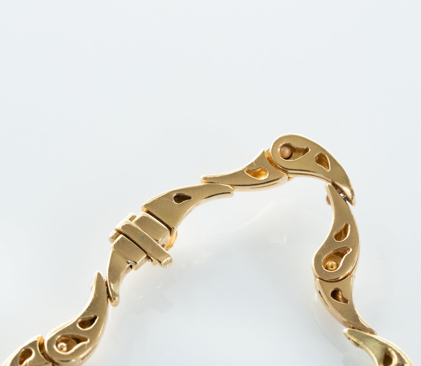 Anna Maria Cammilli 18K Tri Color Gold and Diamond Flower Necklace - Premium necklace from Anna Maria Camille - Just $10500! Shop now at All The Best Vintage