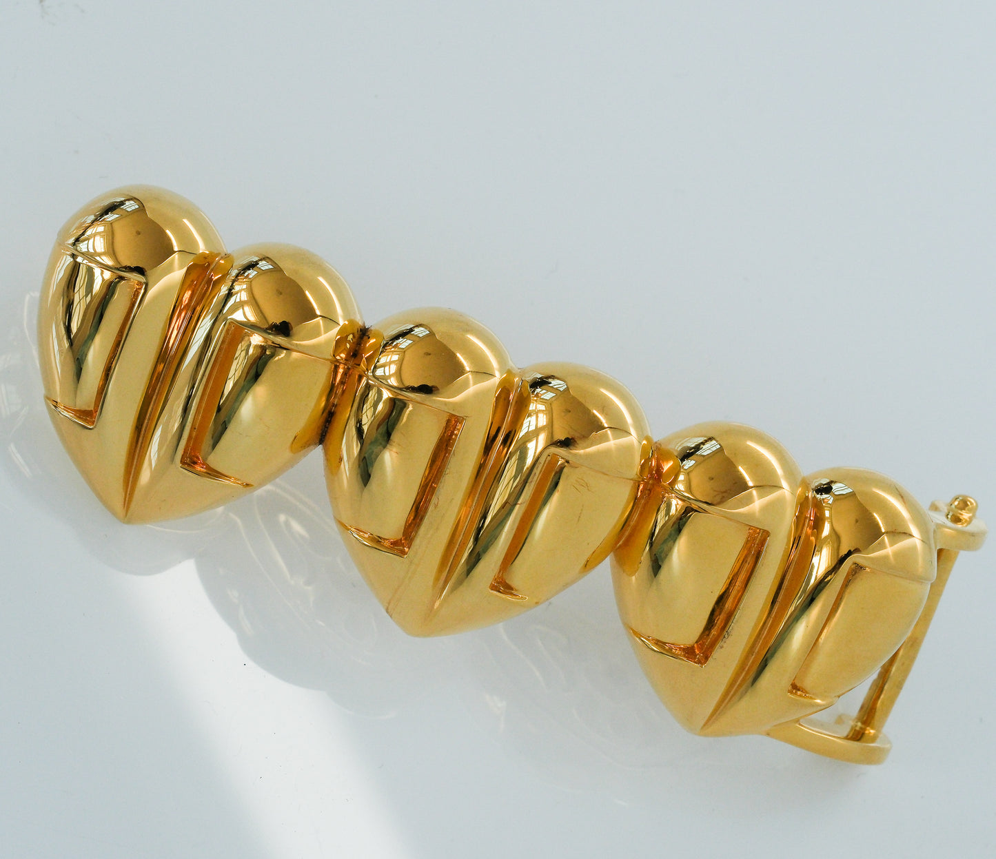 Kieselstein Cord Pristine Large Three Heart Art Bronze Belt Buckle - Premium Belt Buckle from Kieselstein-Cord - Just $995! Shop now at All The Best Vintage