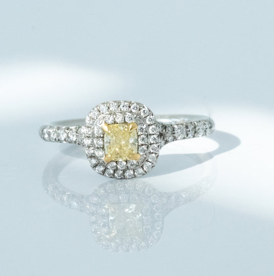 Tiffany & Co Fancy Yellow Diamond Soleste Collection Ring - Premium from All The Best Vintage - Just $3900! Shop now at All The Best Vintage