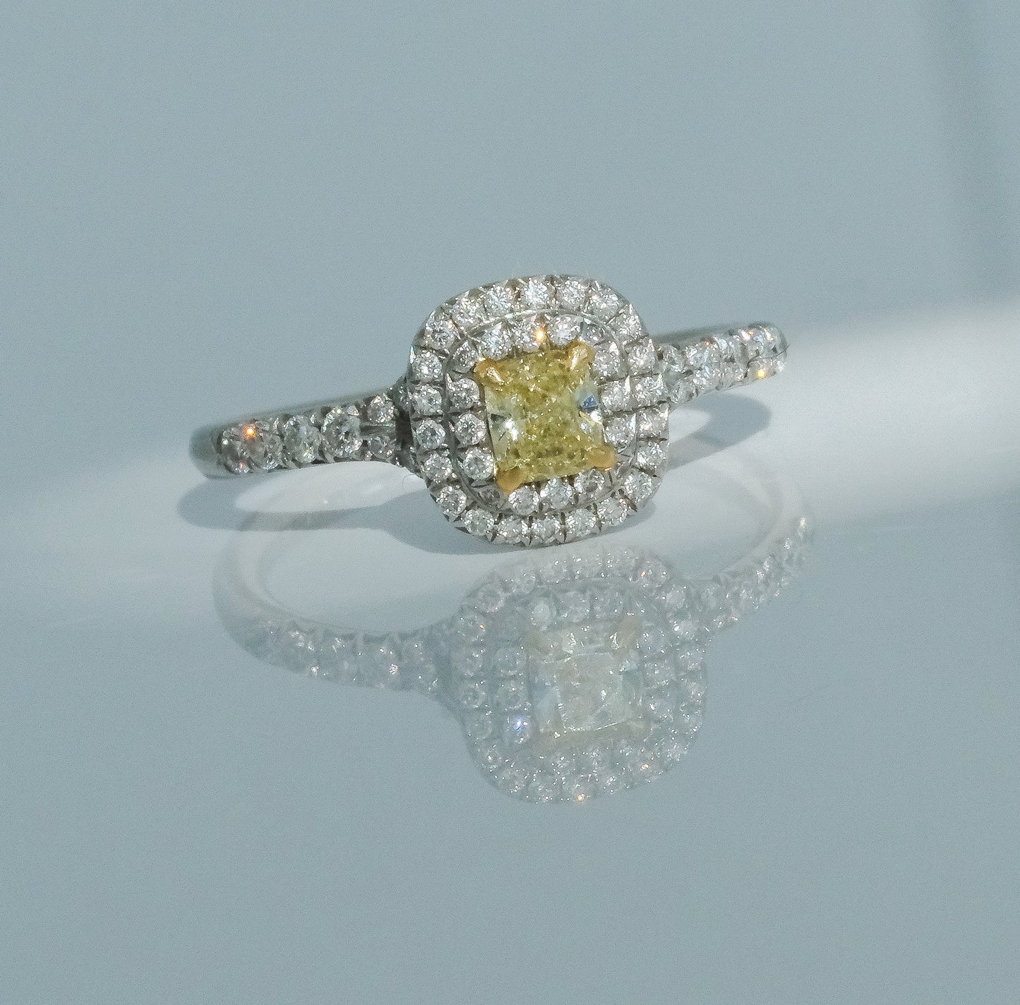 Tiffany & Co Fancy Yellow Diamond Soleste Collection Ring - Premium from All The Best Vintage - Just $3900! Shop now at All The Best Vintage