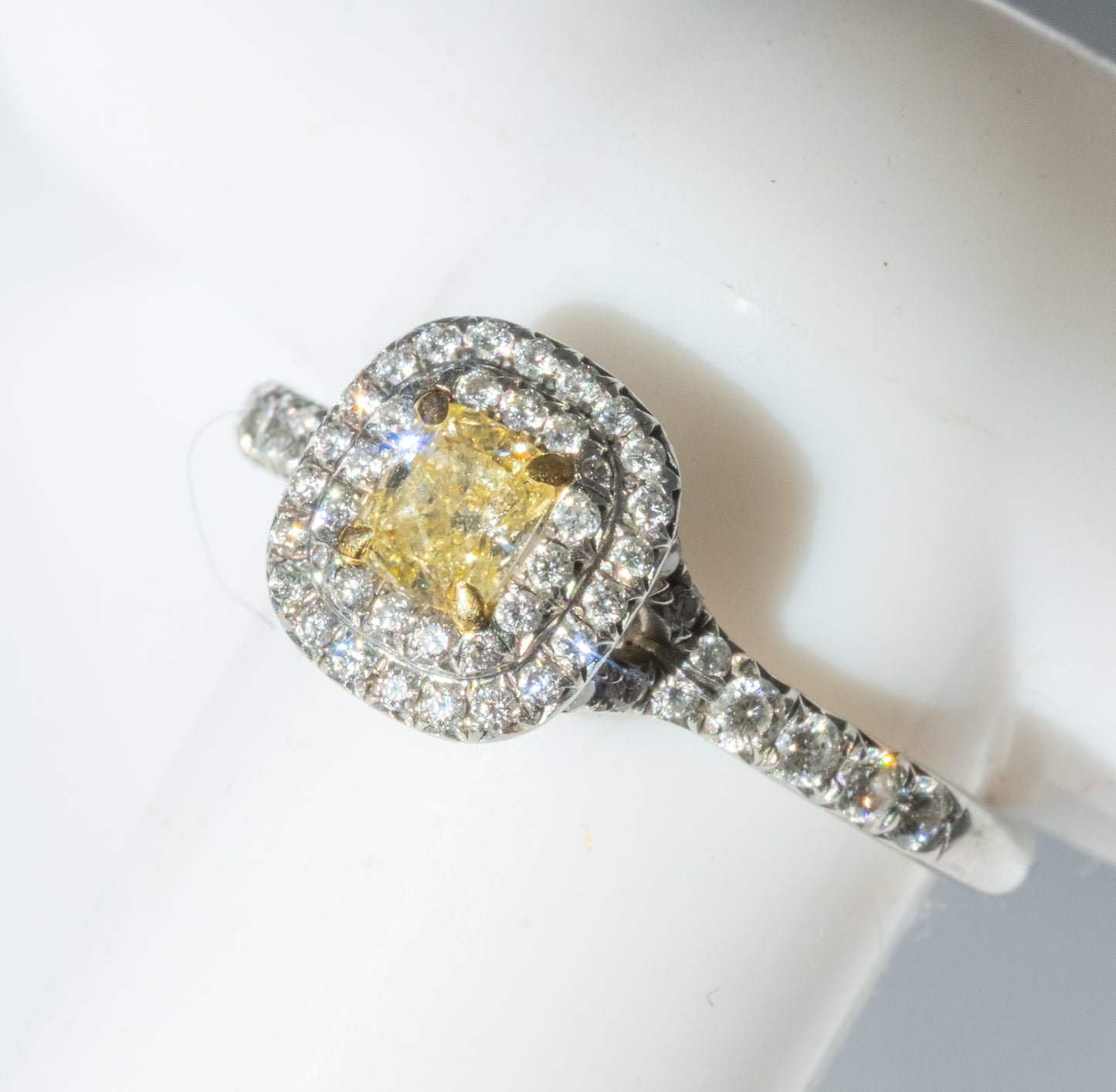 Tiffany & Co Fancy Yellow Diamond Soleste Collection Ring - Premium from All The Best Vintage - Just $3900! Shop now at All The Best Vintage