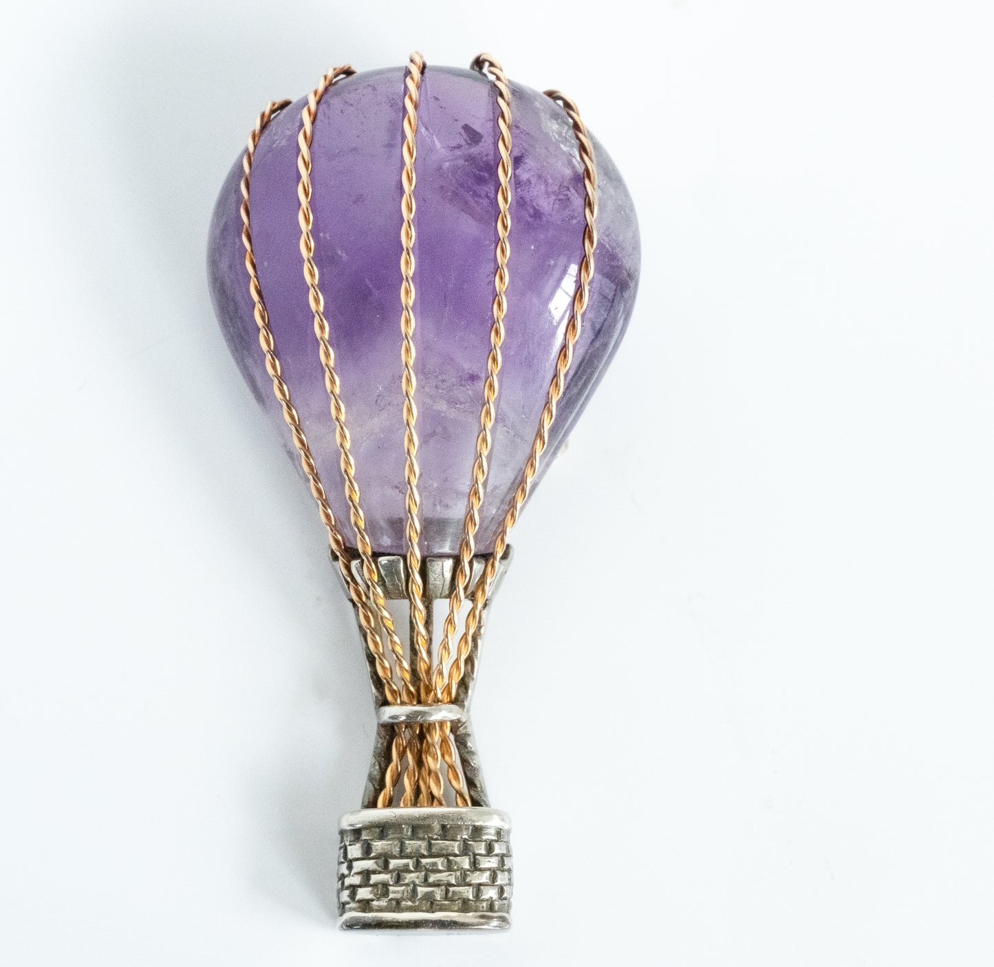 Vintage Amethyst Hot Air Balloon Pin - Premium Brooch from All The Best Vintage - Just $695! Shop now at All The Best Vintage