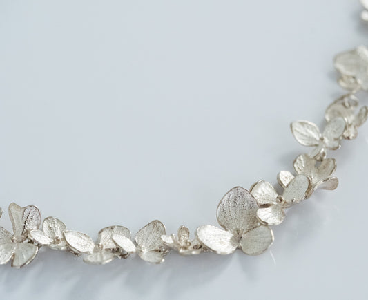 John Iverson Sterling Silver Hydrangea Necklace - Premium Necklace from All The Best Vintage - Just $2600! Shop now at All The Best Vintage