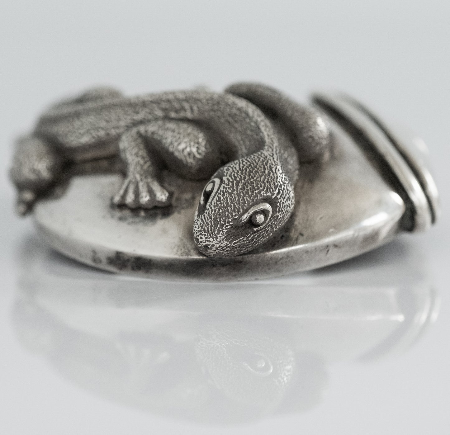Kieselstein-Cord Sterling Silver Salamander Belt Buckle - Premium Belt Buckle from All The Best Vintage - Just $695! Shop now at All The Best Vintage