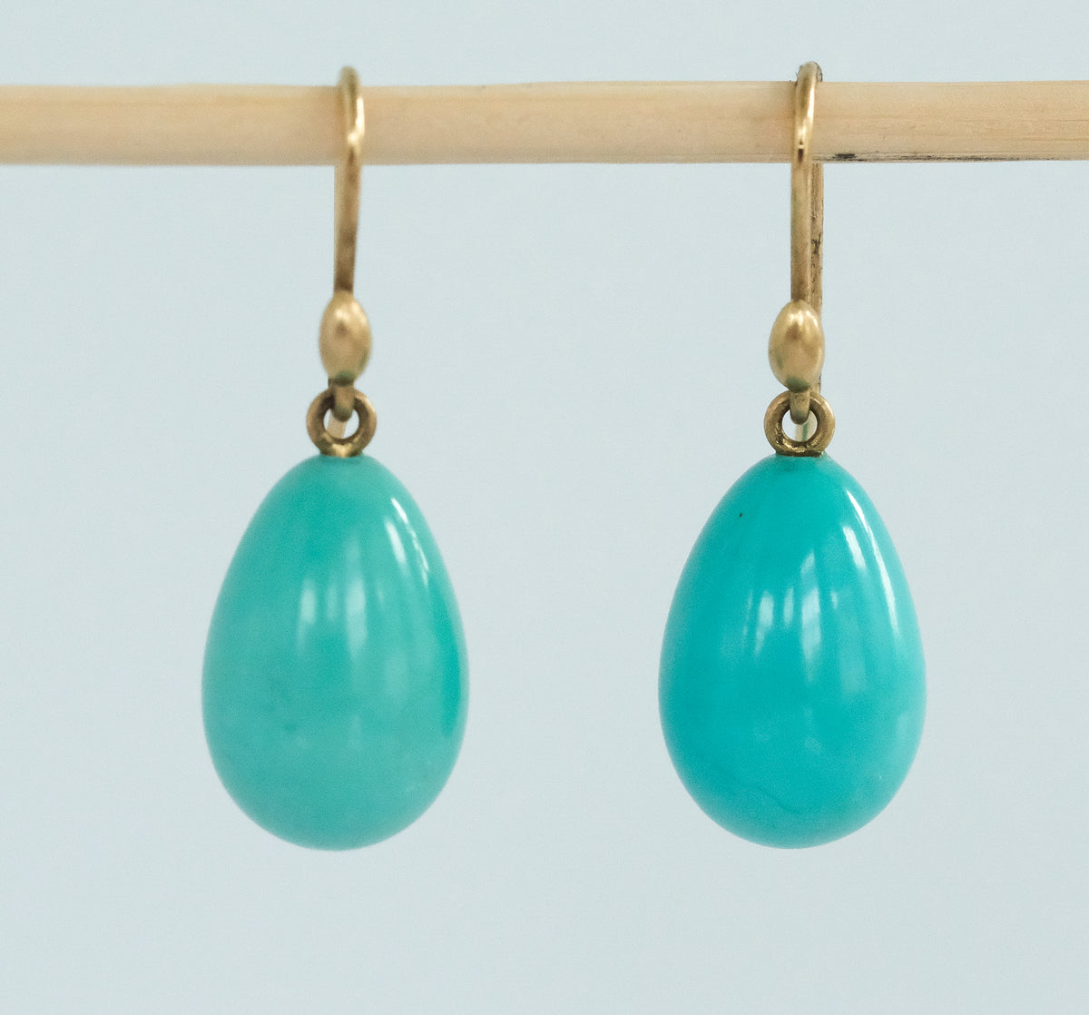 Ted Muehling Hand Cut Turquoise Earrings - Premium Earrings from All The Best Vintage - Just $1! Shop now at All The Best Vintage