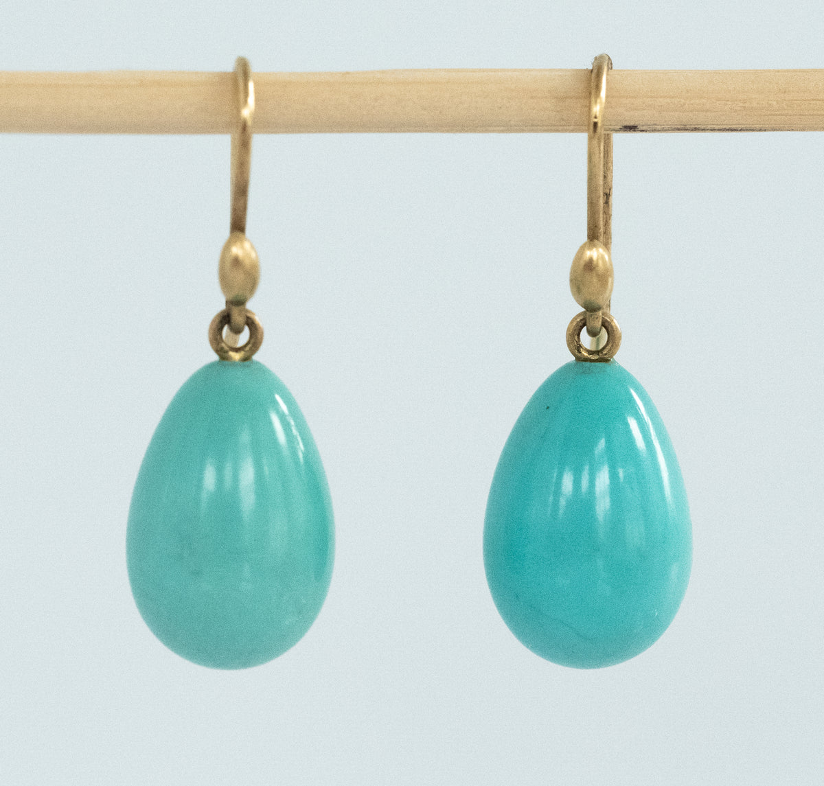 Ted Muehling Hand Cut Turquoise Earrings - Premium Earrings from All The Best Vintage - Just $1! Shop now at All The Best Vintage