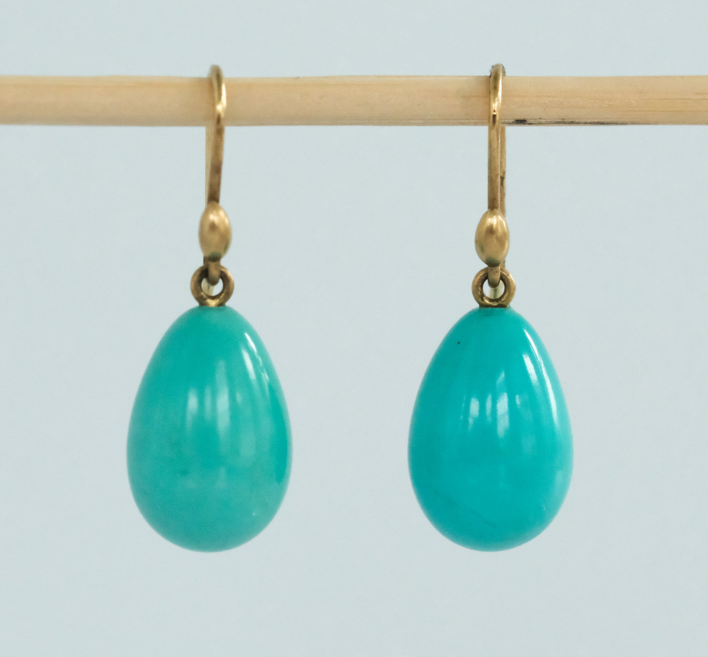 Ted Muehling Hand Cut Turquoise Earrings - Premium Earrings from All The Best Vintage - Just $795! Shop now at All The Best Vintage