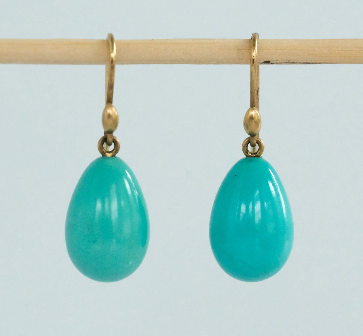 Ted Muehling Hand Cut Turquoise Earrings - Premium Earrings from All The Best Vintage - Just $1! Shop now at All The Best Vintage