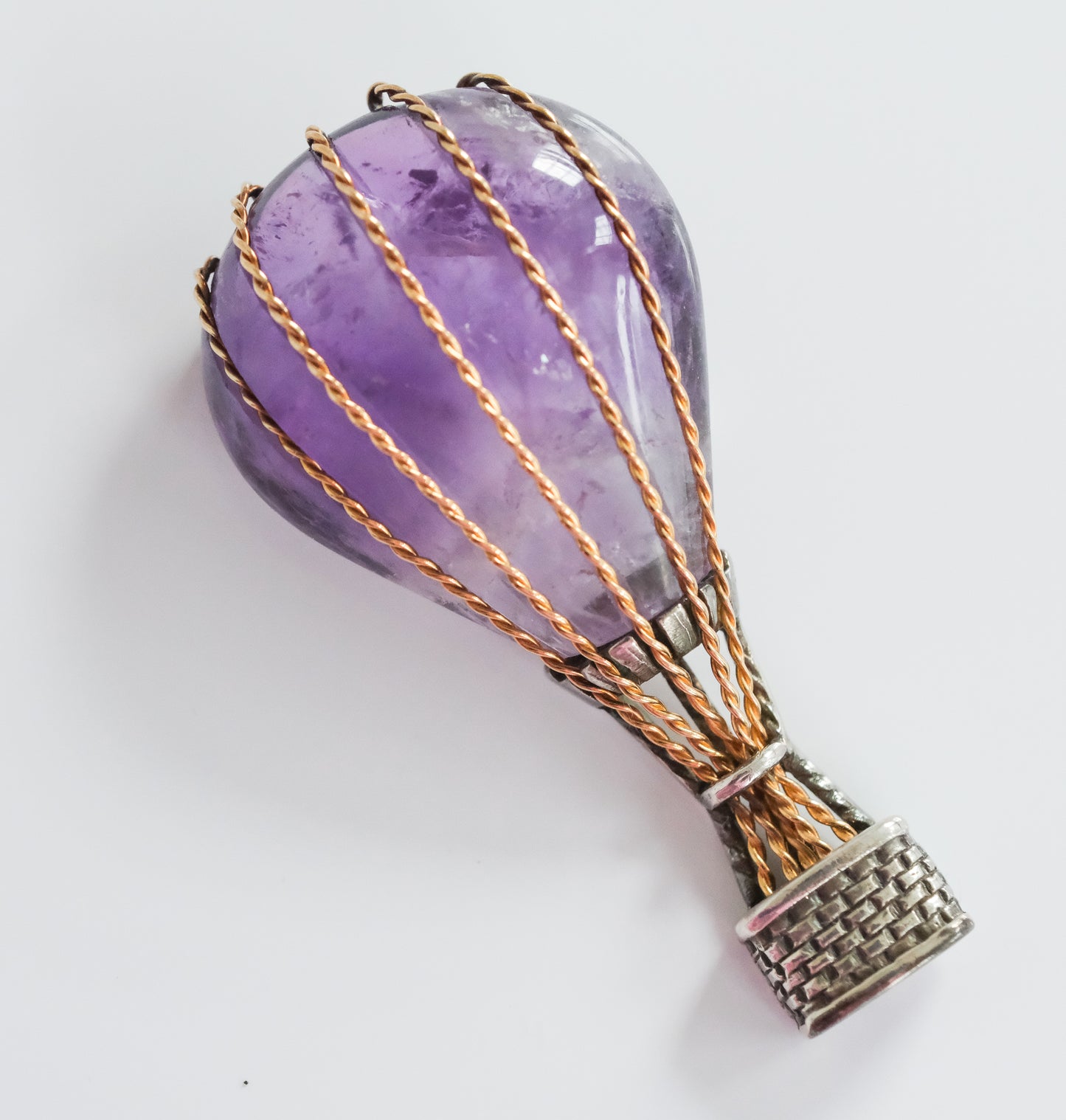 Vintage Amethyst Hot Air Balloon Pin - Premium Brooch from All The Best Vintage - Just $695! Shop now at All The Best Vintage