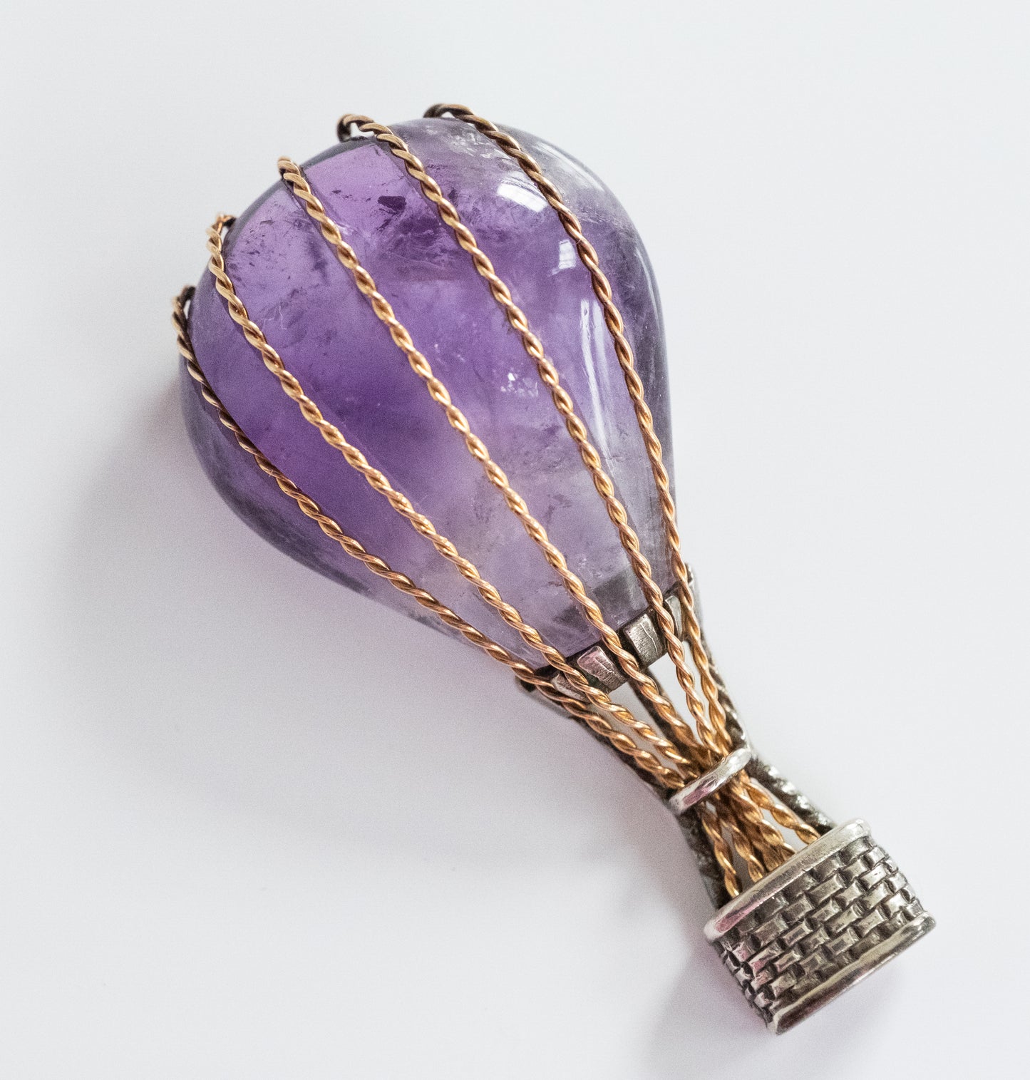 Vintage Amethyst Hot Air Balloon Pin - Premium Brooch from All The Best Vintage - Just $695! Shop now at All The Best Vintage