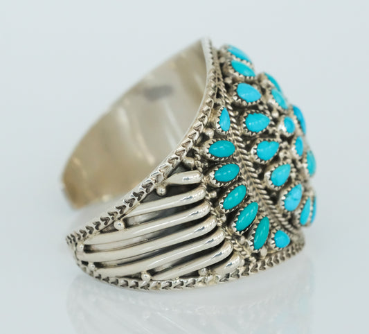 Nora Tsosie Sleeping Beauty Turqious Sterling Siver Cuff - Premium Bracelet from All The Best Vintage - Just $1495! Shop now at All The Best Vintage