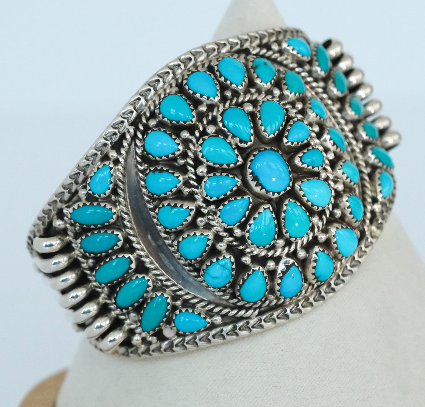 Nora Tsosie Sleeping Beauty Turqious Sterling Siver Cuff - Premium Bracelet from All The Best Vintage - Just $1595! Shop now at All The Best Vintage