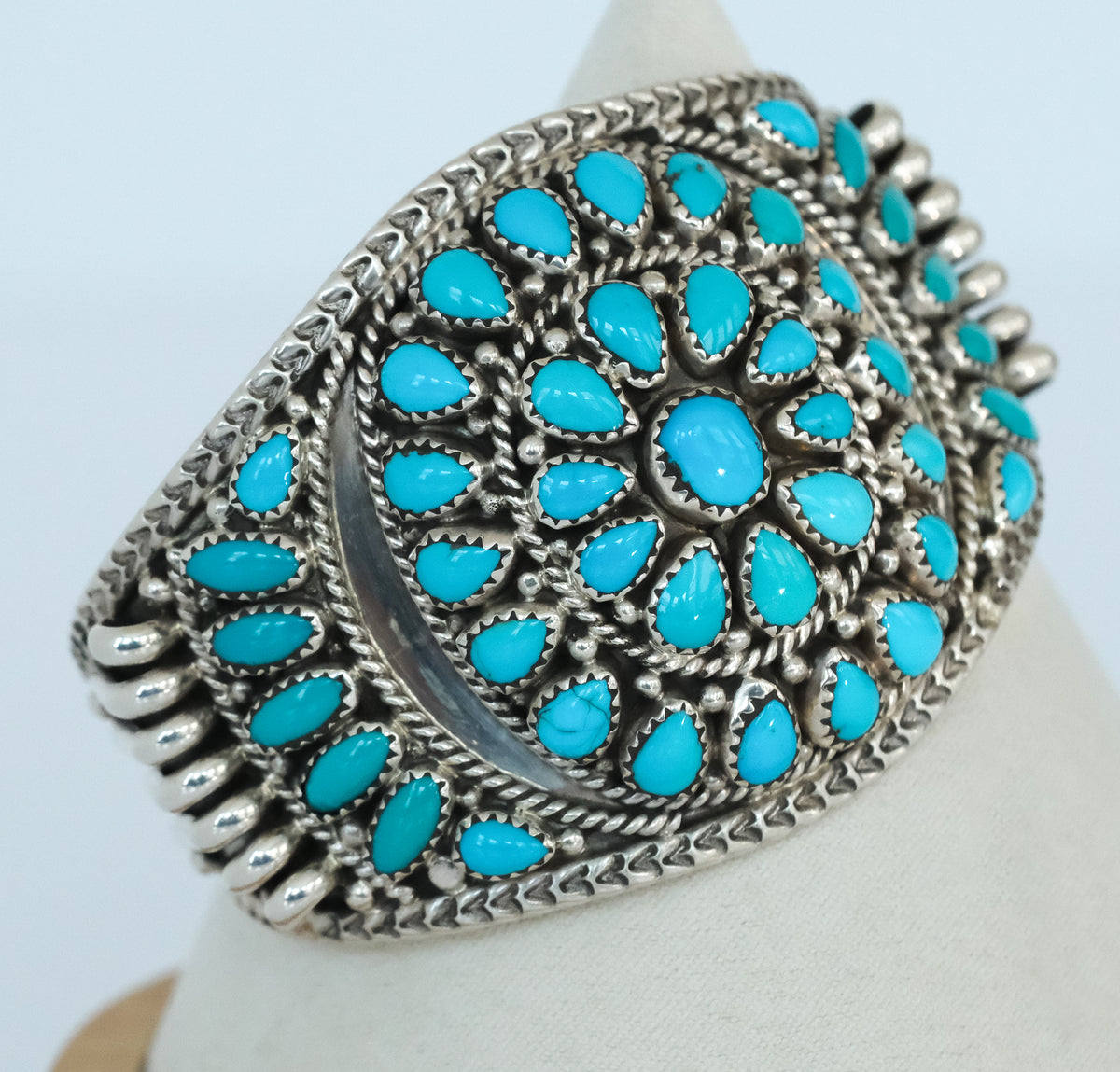 Nora Tsosie Sleeping Beauty Turqious Sterling Siver Cuff - Premium Bracelet from All The Best Vintage - Just $1495! Shop now at All The Best Vintage