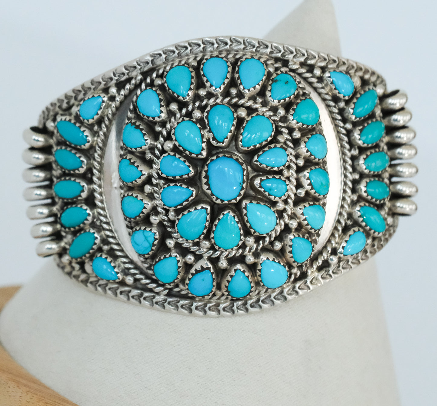 Nora Tsosie Sleeping Beauty Turqious Sterling Siver Cuff - Premium Bracelet from All The Best Vintage - Just $1595! Shop now at All The Best Vintage