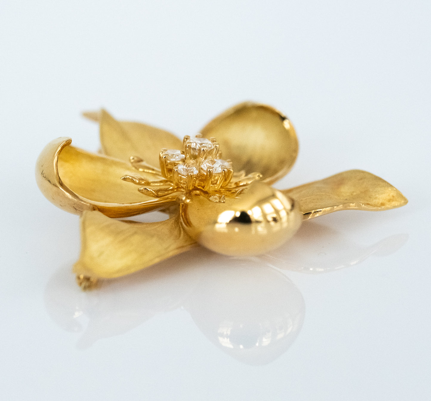 Tiffany and Co. 18K Vintage Diamond Dogwwod Flower Brooch - Premium Brooch from All The Best Vintage - Just $9650! Shop now at All The Best Vintage