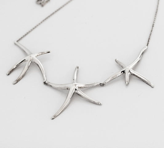 Elsa Peretti for Tiffany & Co Vintage Sterling Silver Three Starfish Necklace - Premium Necklace from All The Best Vintage - Just $1795! Shop now at All The Best Vintage