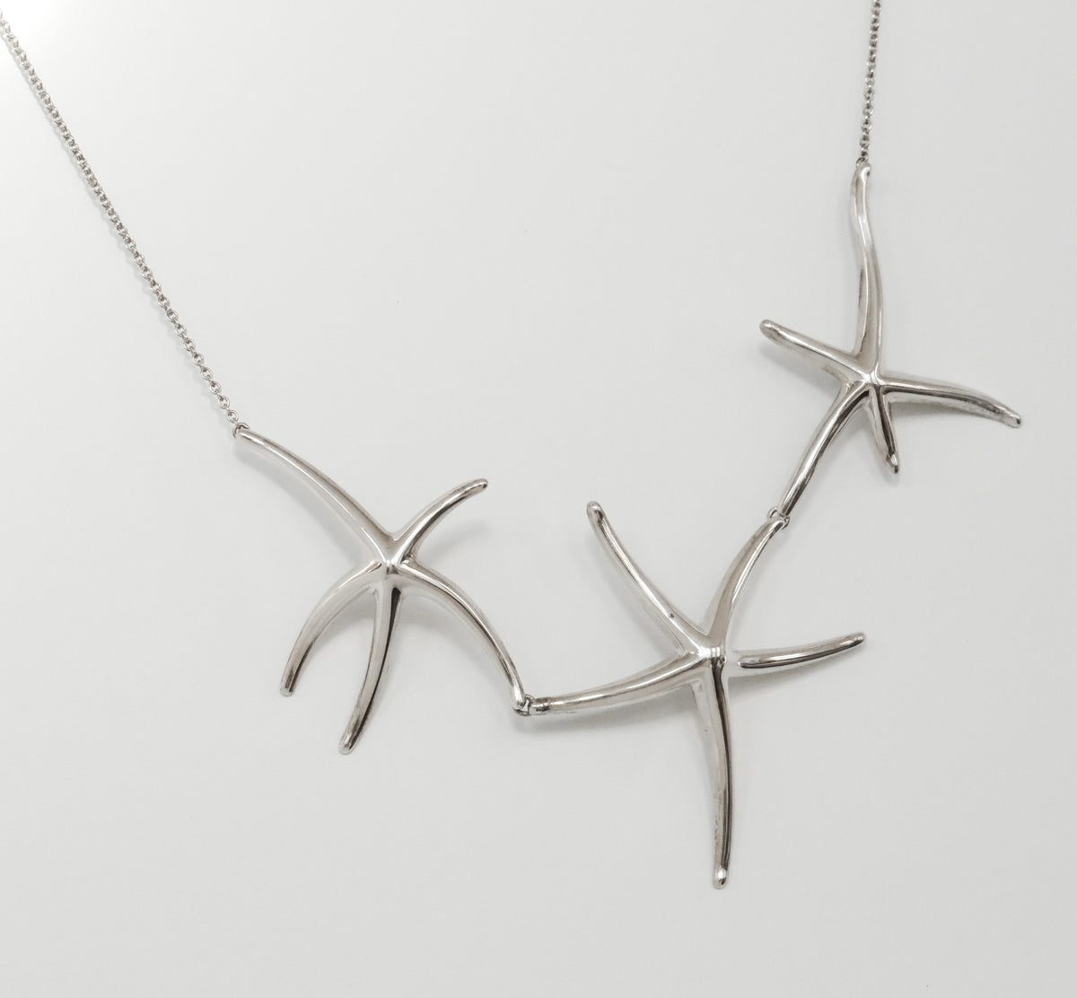 Elsa Peretti for Tiffany & Co Vintage Sterling Silver Three Starfish Necklace - Premium Necklace from All The Best Vintage - Just $1795! Shop now at All The Best Vintage