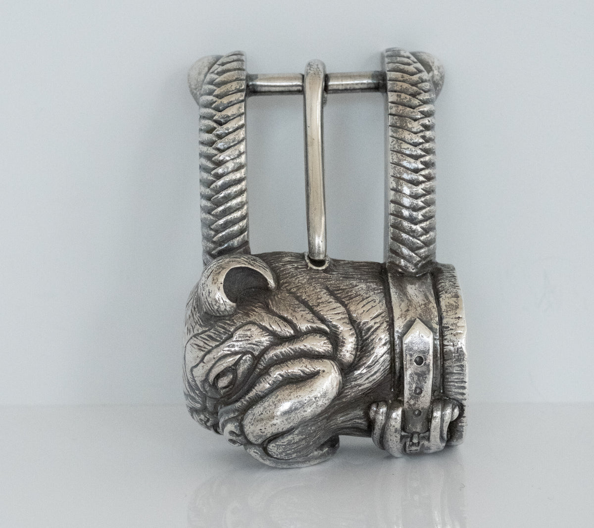 Kieselstein-Cord Sterling Silver Bulldog Belt Buckle - Premium Belt Buckle from All The Best Vintage - Just $895! Shop now at All The Best Vintage