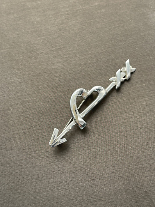 Tiffany & Co Picasso Sterling Heart and Arrow Pin Brooch - Premium Brooch from All The Best Vintage - Just $275! Shop now at All The Best Vintage
