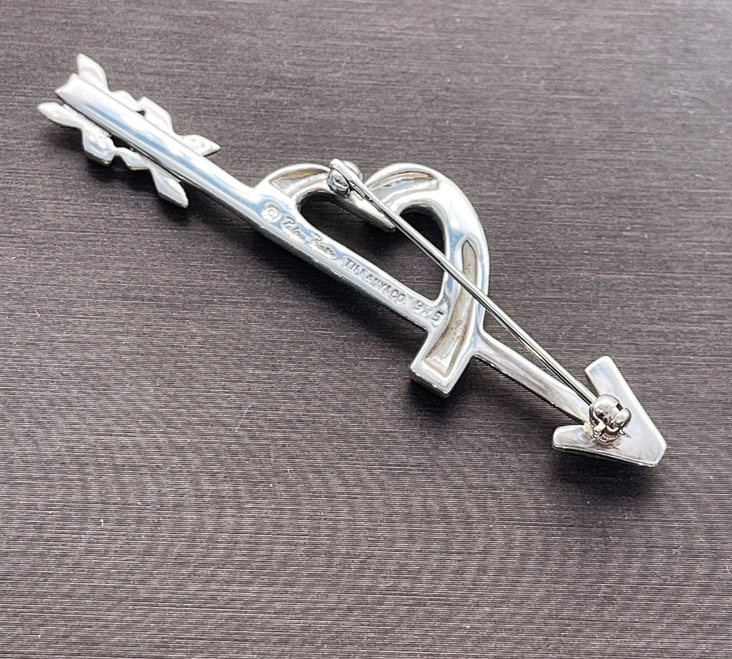 Tiffany & Co Picasso Sterling Heart and Arrow Pin Brooch - Premium Brooch from All The Best Vintage - Just $275! Shop now at All The Best Vintage
