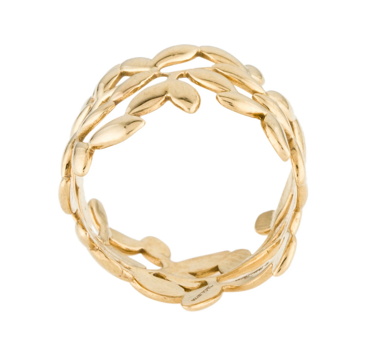 Anello Tiffany & Co Paloma Picasso in foglia d'ulivo 18 carati