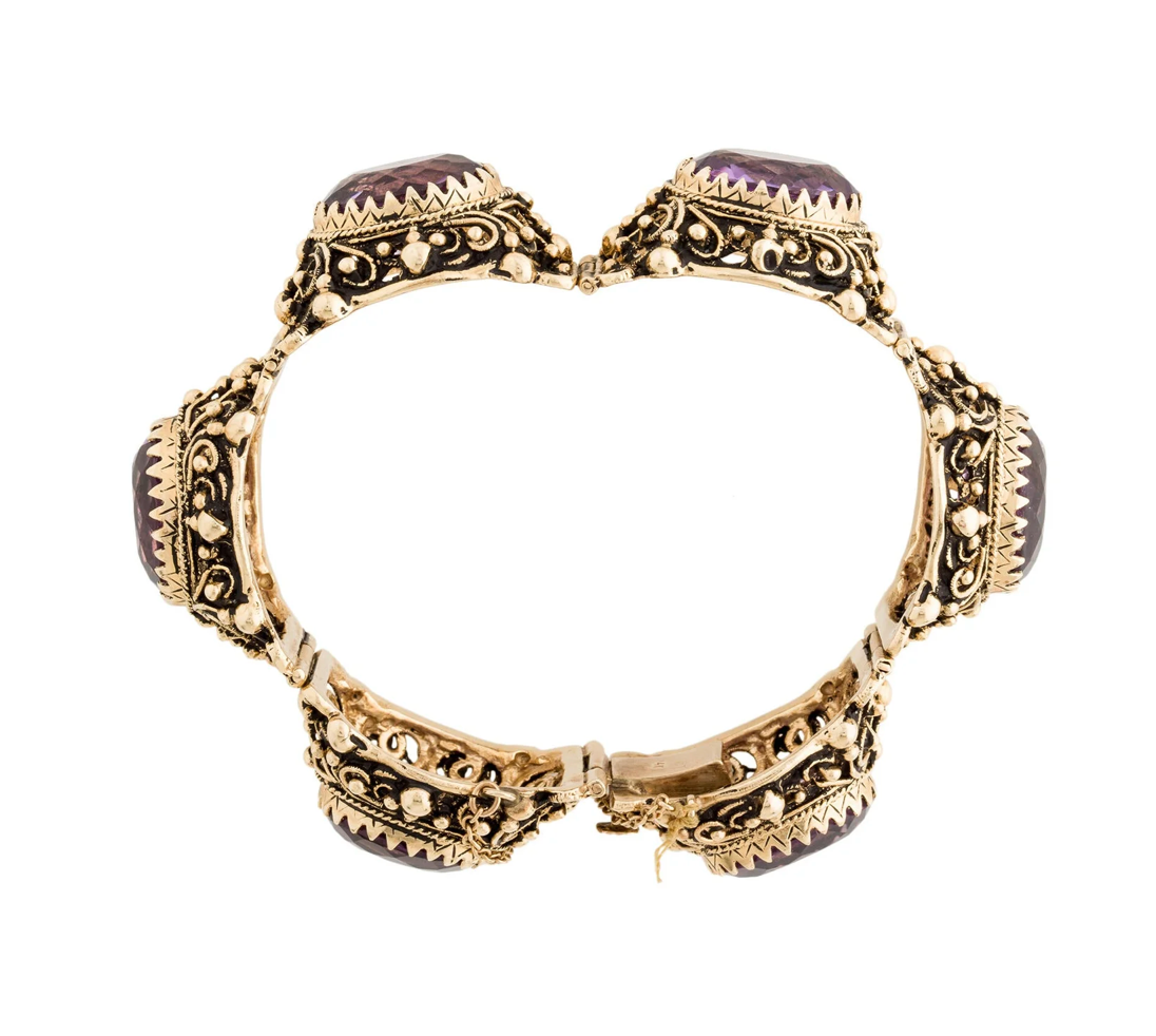 Vintage Amethyst Amethyst Bracelet - Premium Bracelet from All The Best Vintage - Just $5900! Shop now at All The Best Vintage