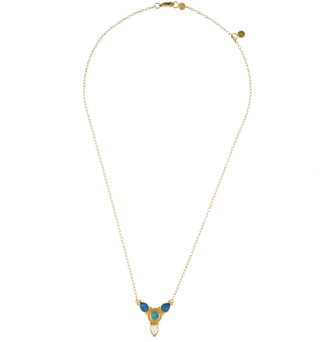 GURHAN 24K Gold Opal & Diamond Necklace - Premium Necklace from All The Best Vintage - Just $5295! Shop now at All The Best Vintage