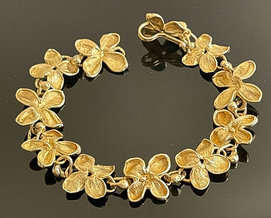 Claude Lalanne Artcurial Bracciale Hortensia in oro 18 carati