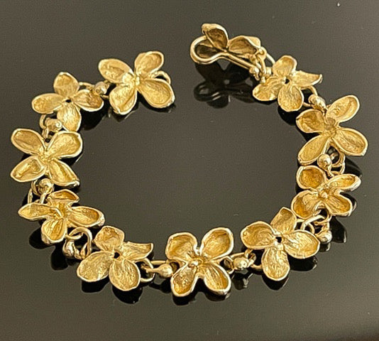 Claude Lalanne Artcurial Bracciale Hortensia in oro 18 carati